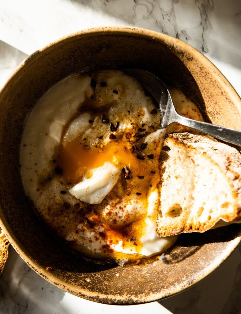 Turkish Eggs with Smoked Paprika and Burnt Butter - Cılbır 1